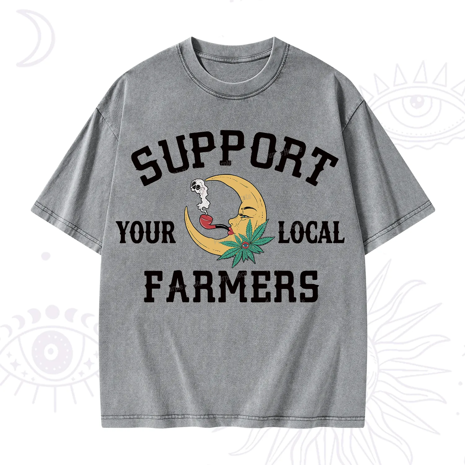 Purplehecate Support Your Local Farmer Washed T-Shirt