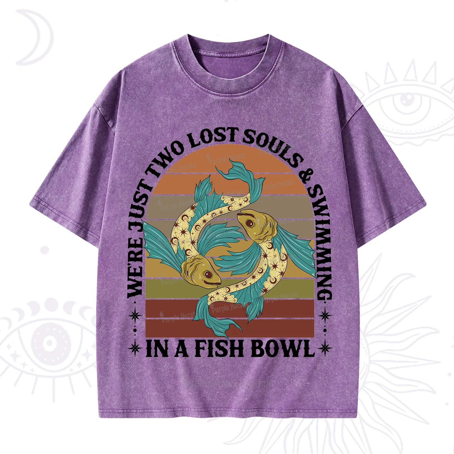 Purplehecate We're Just Two Lost Souls Swimming In A Fish Bowl Washed T-Shirt