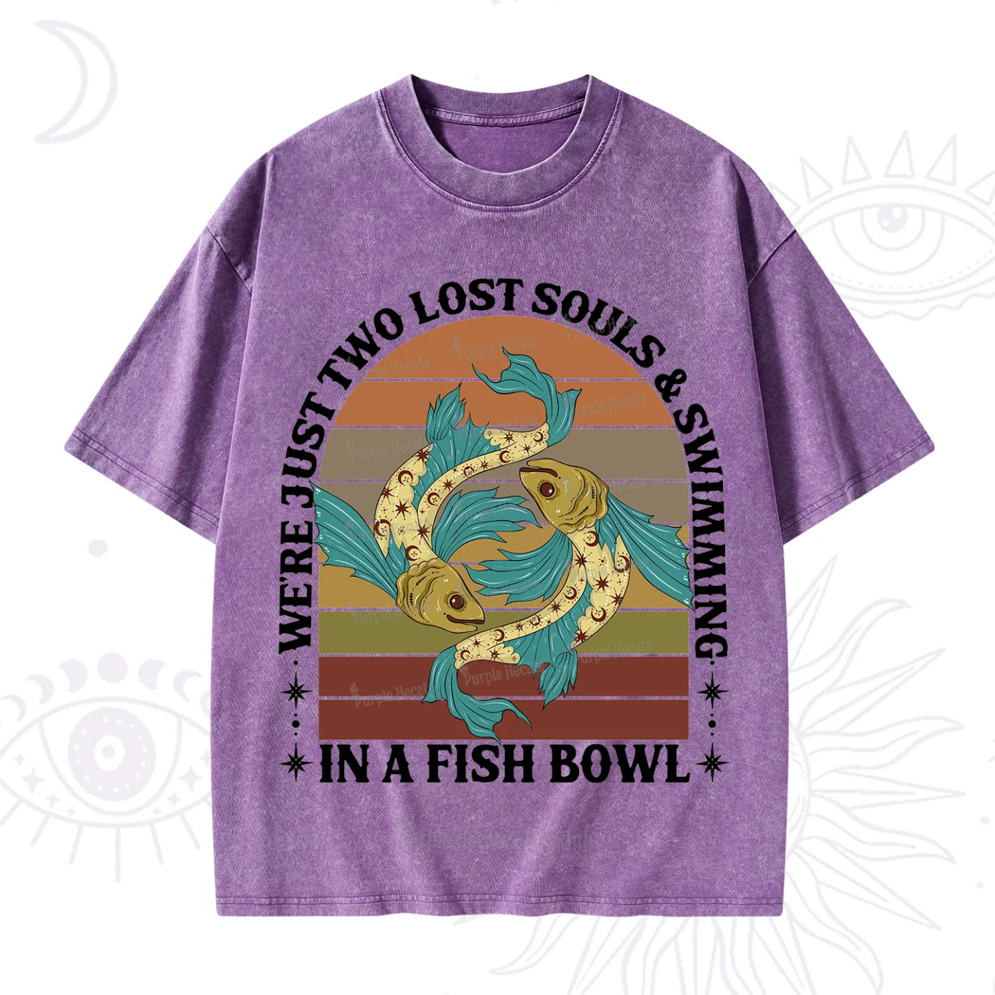 Purplehecate We're Just Two Lost Souls Swimming In A Fish Bowl Washed T-Shirt