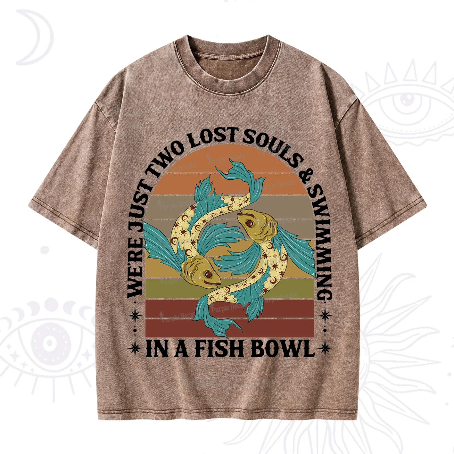 Purplehecate We're Just Two Lost Souls Swimming In A Fish Bowl Washed T-Shirt