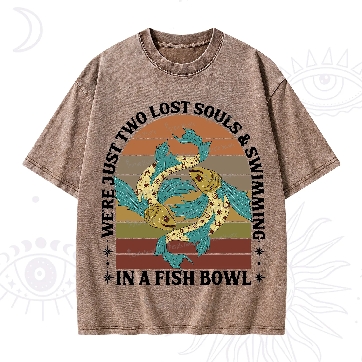 Purplehecate We're Just Two Lost Souls Swimming In A Fish Bowl Washed T-Shirt