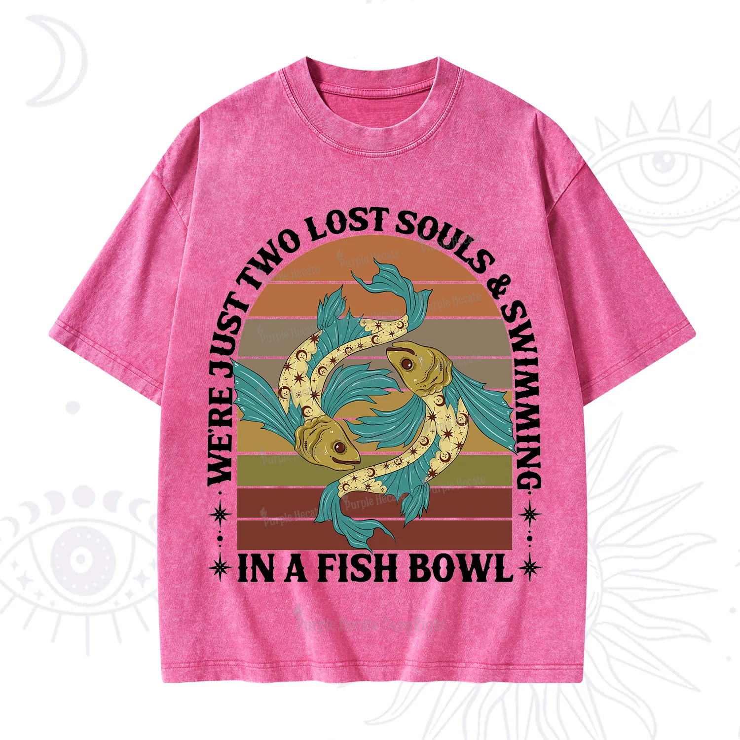 Purplehecate We're Just Two Lost Souls Swimming In A Fish Bowl Washed T-Shirt