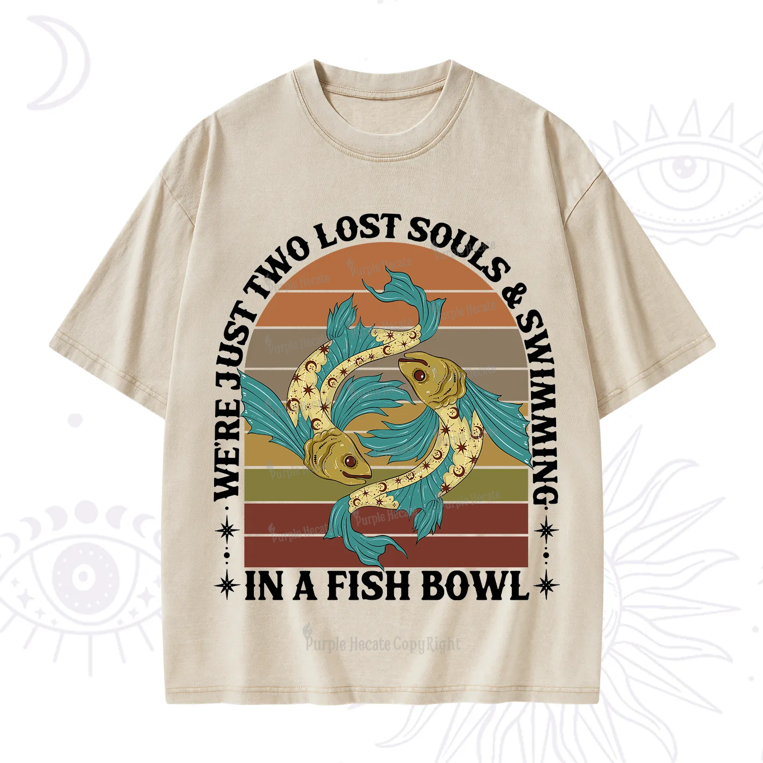 Purplehecate We're Just Two Lost Souls Swimming In A Fish Bowl Washed T-Shirt