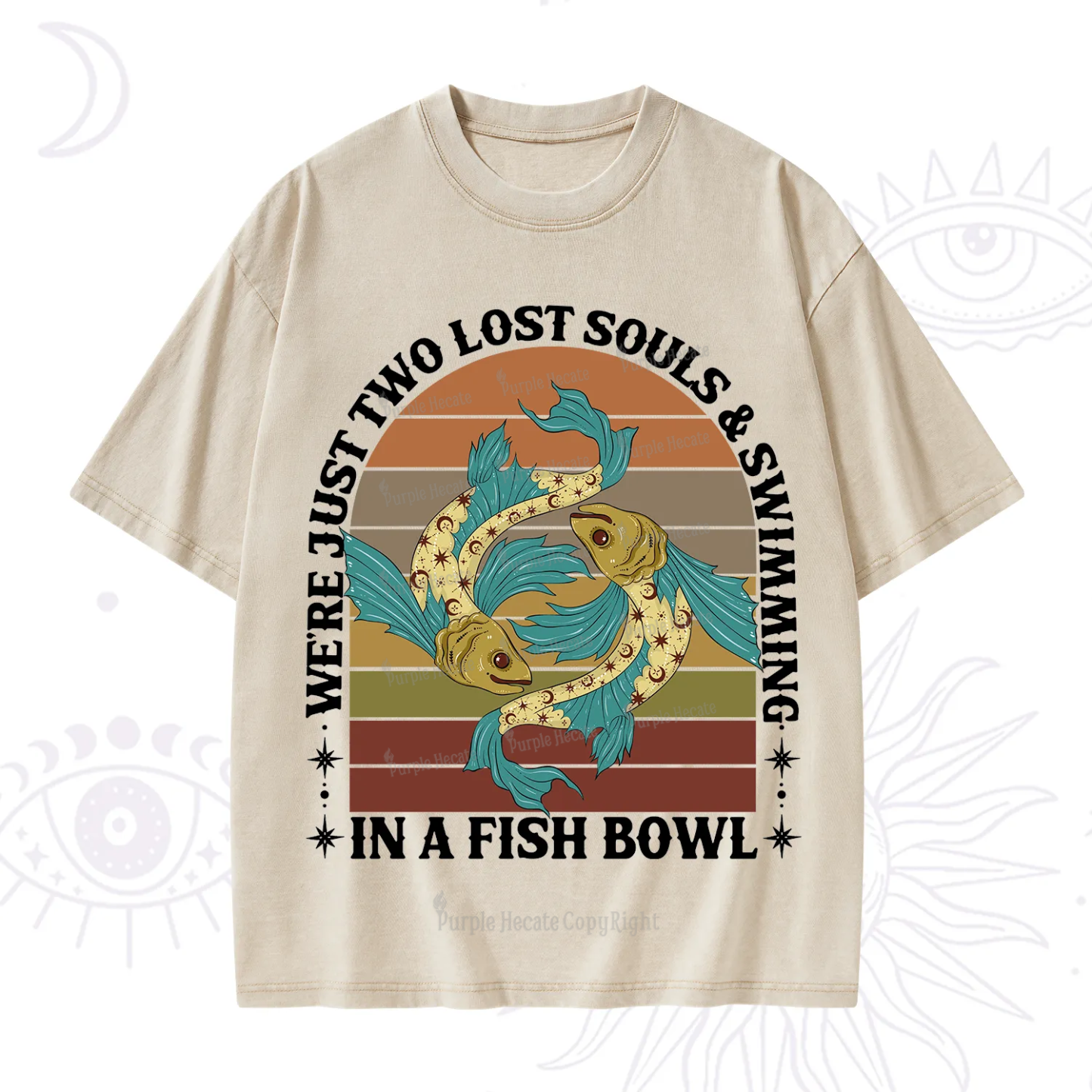 Purplehecate We're Just Two Lost Souls Swimming In A Fish Bowl Washed T-Shirt