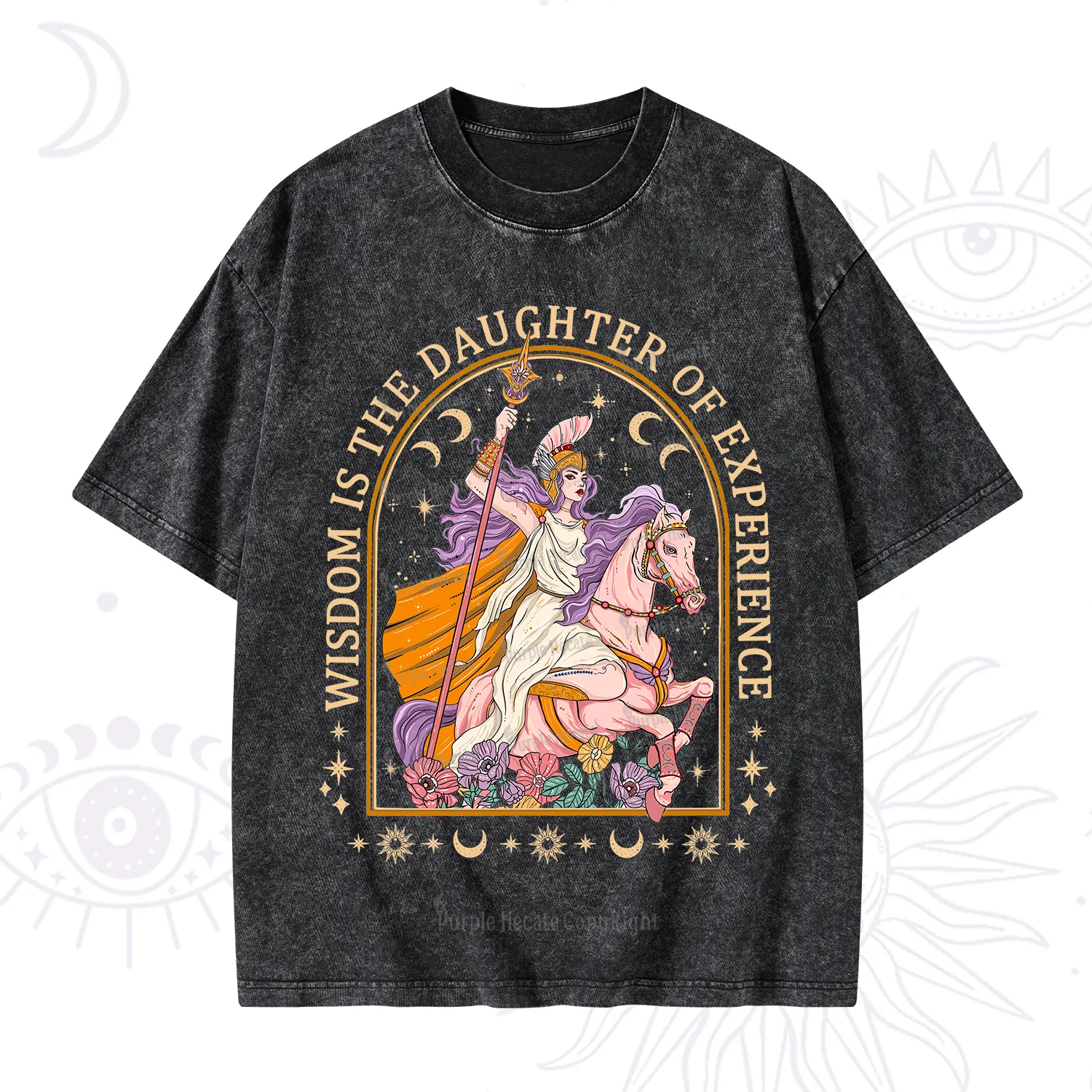 Purplehecate Wisdom Is The Daughter Of Experience Washed T-Shirt