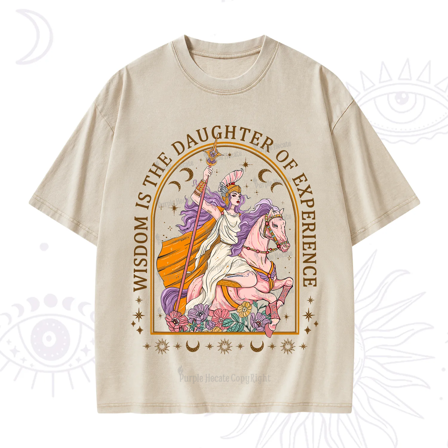 Purplehecate Wisdom Is The Daughter Of Experience Washed T-Shirt