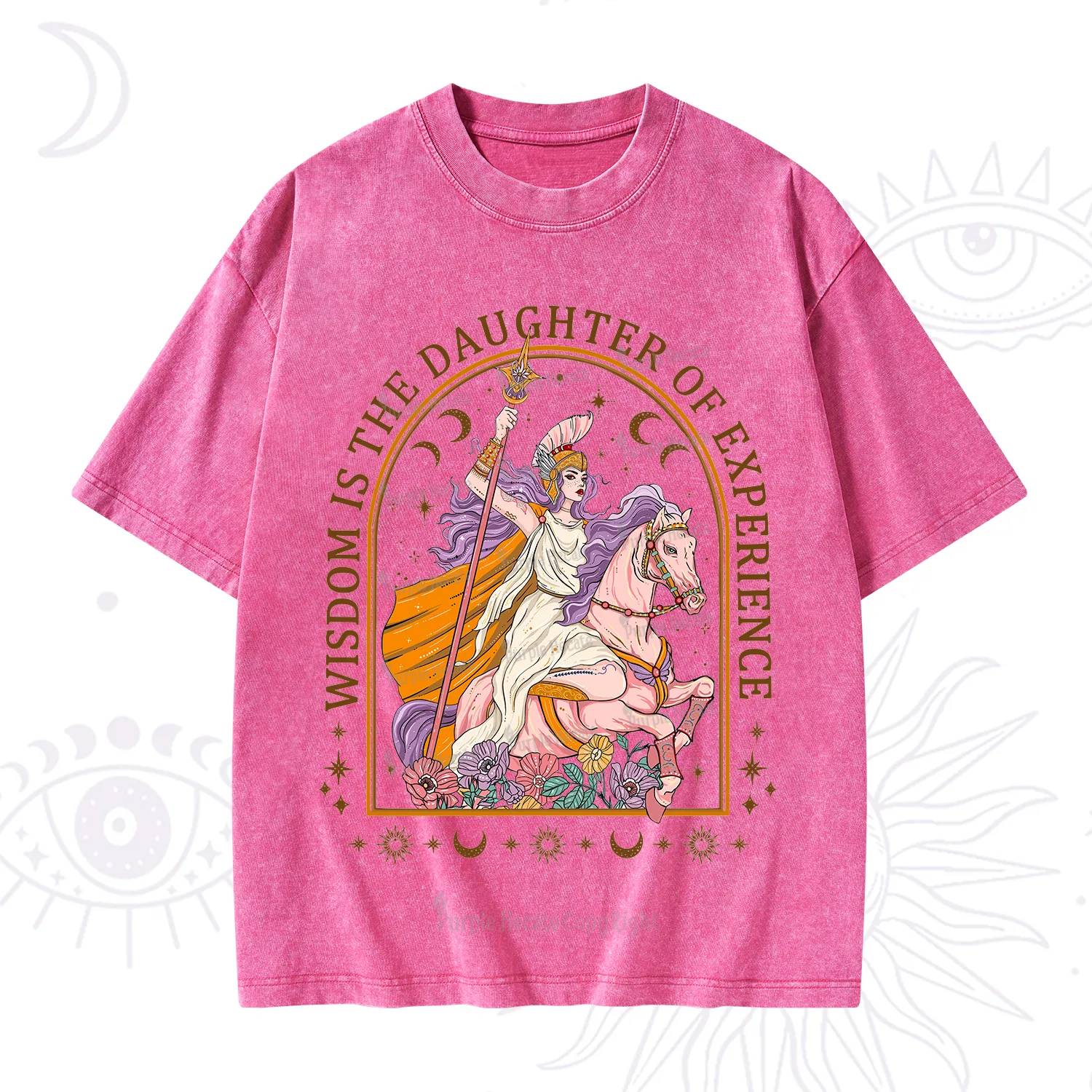Purplehecate Wisdom Is The Daughter Of Experience Washed T-Shirt