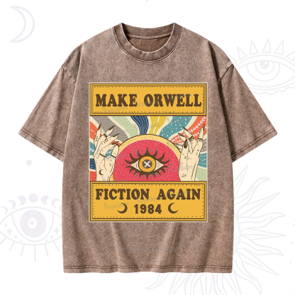 Purplehecate Make 1984 Fiction Again Washed T-Shirt