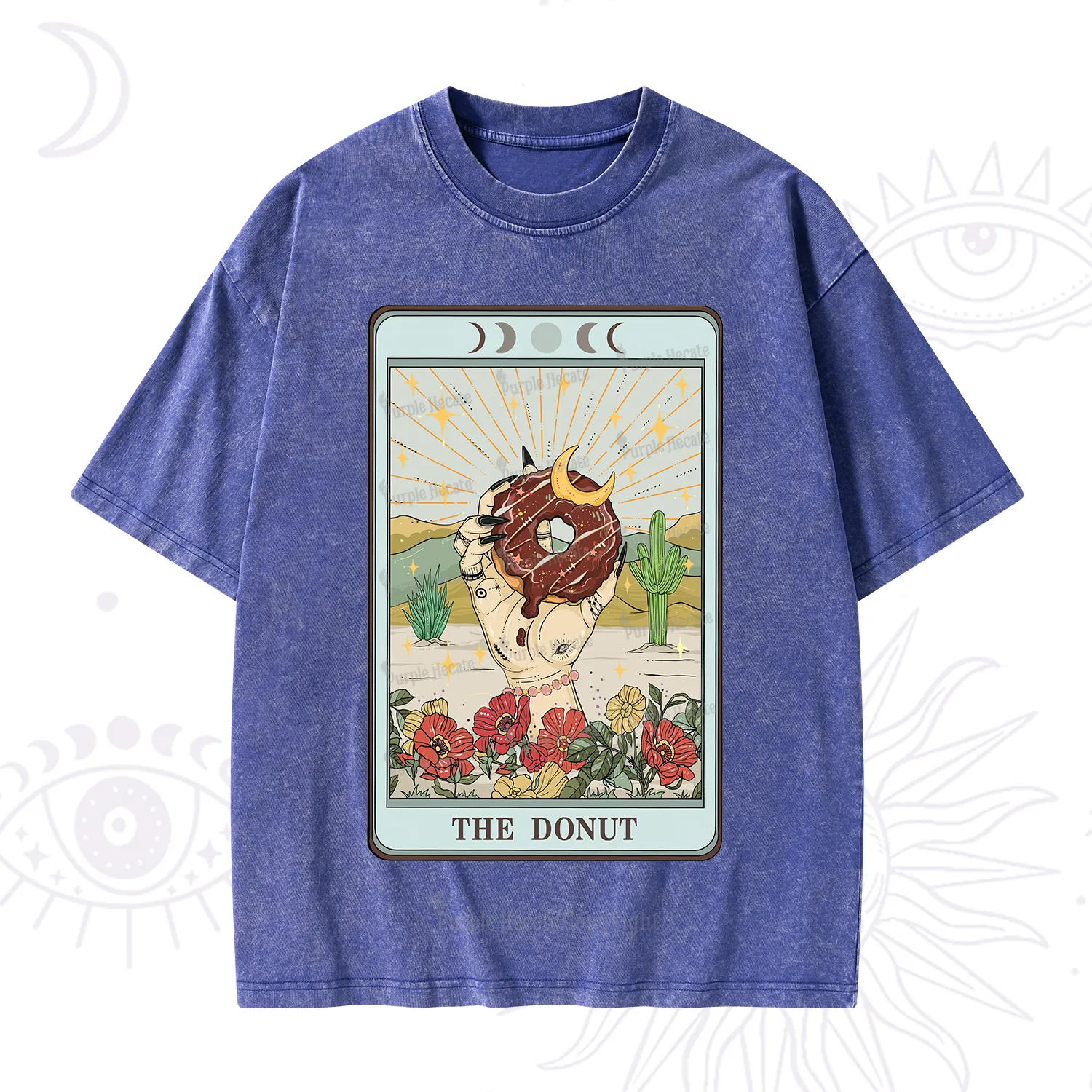 Purplehecate The Donut Tarot Washed T-Shirt
