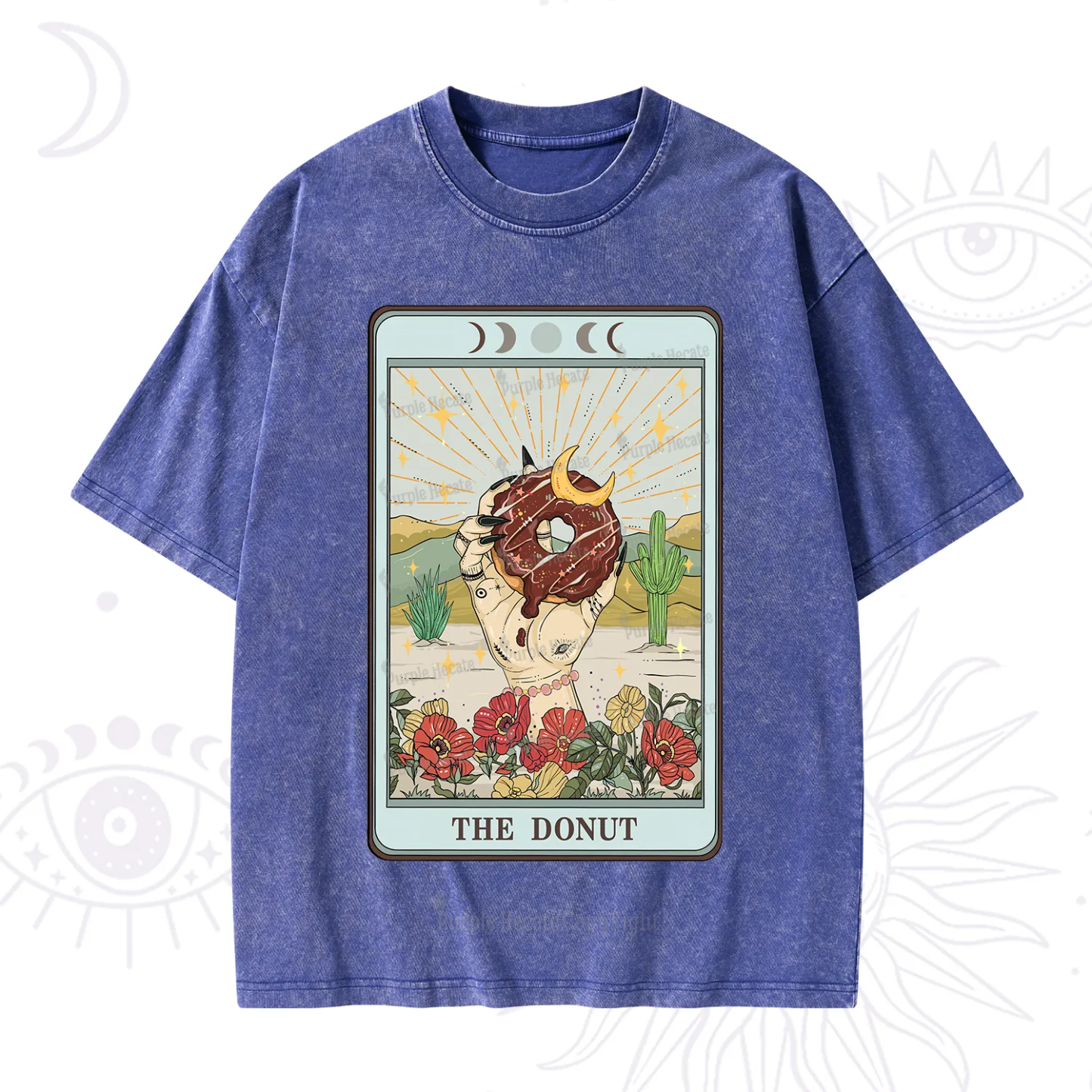 Purplehecate The Donut Tarot Washed T-Shirt