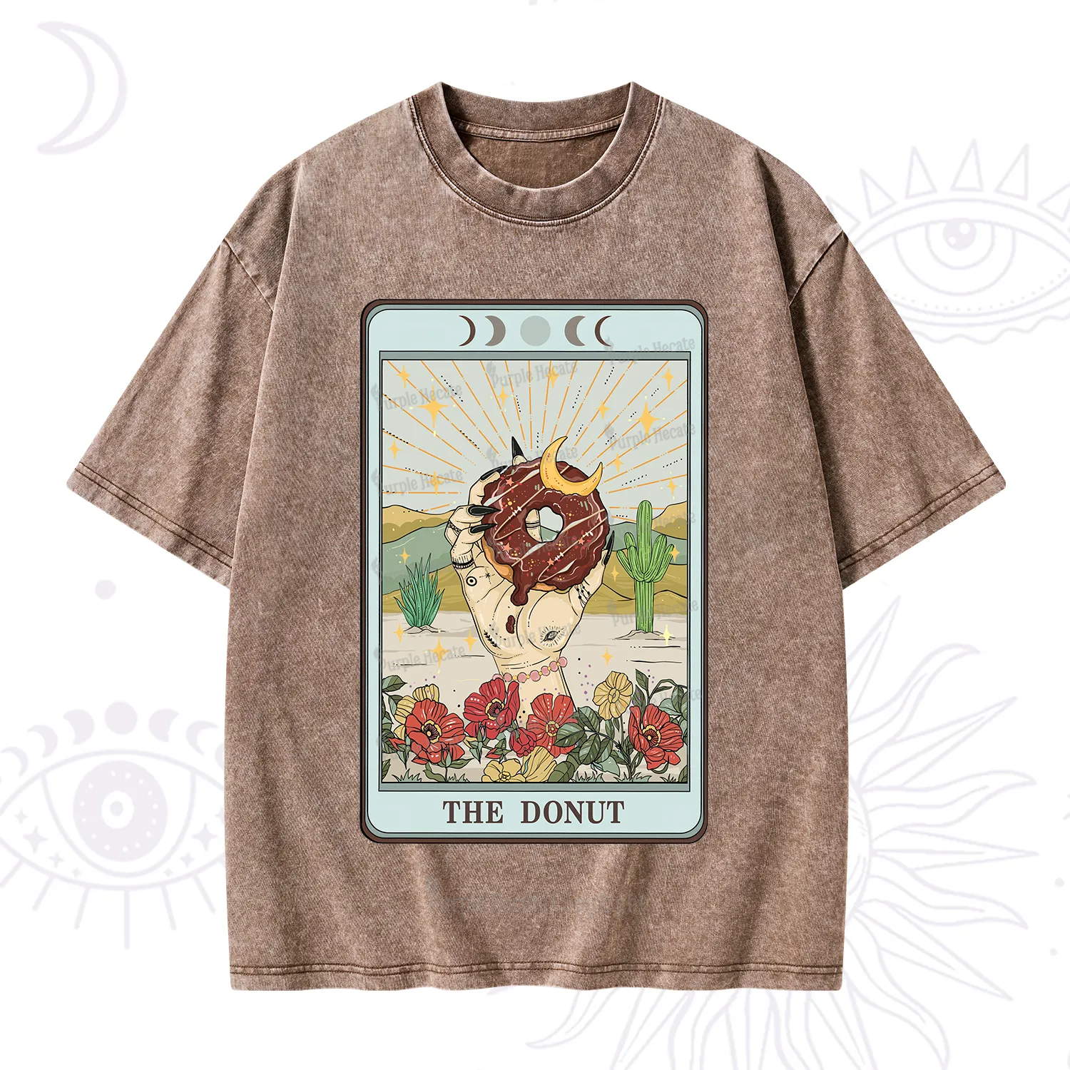 Purplehecate The Donut Tarot Washed T-Shirt