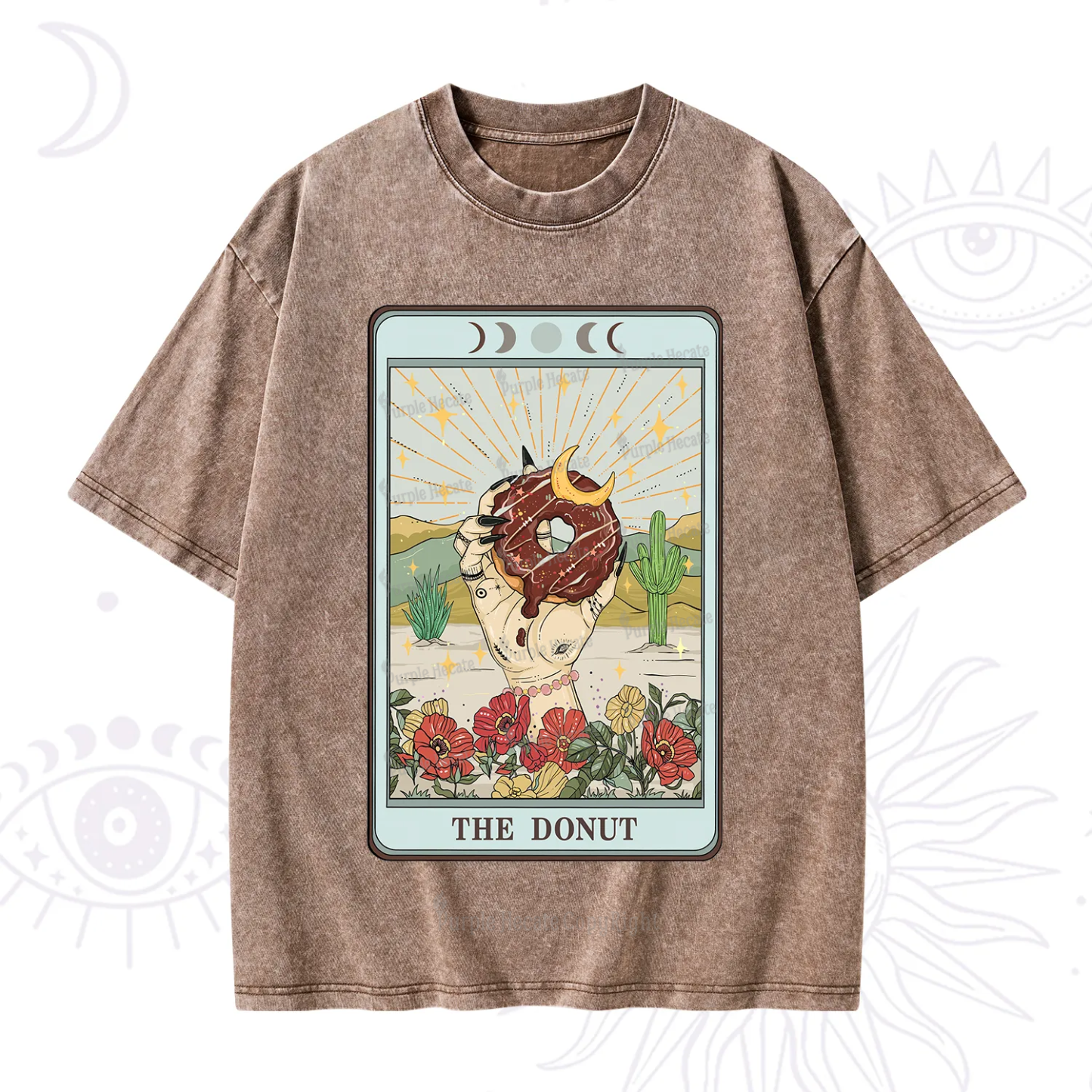 Purplehecate The Donut Tarot Washed T-Shirt