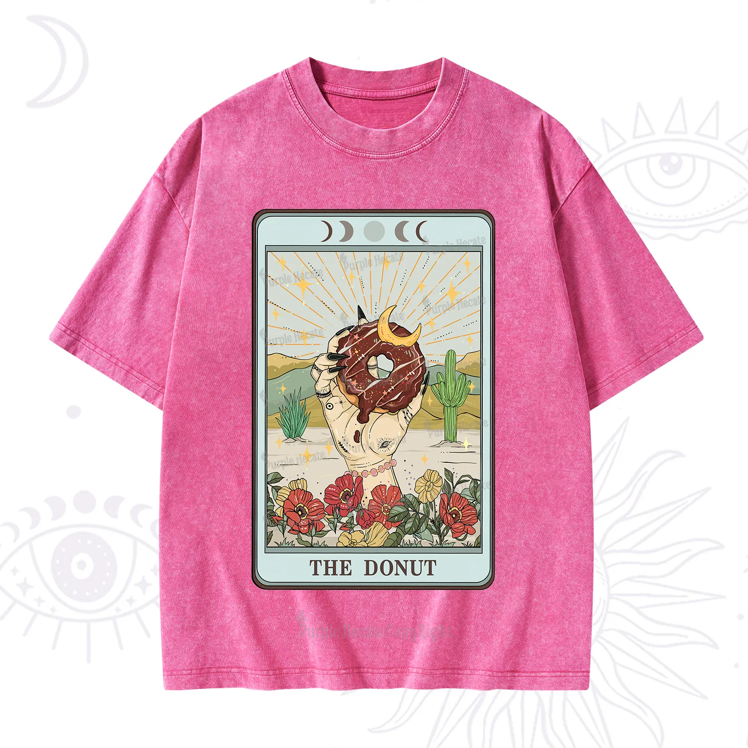 Purplehecate The Donut Tarot Washed T-Shirt