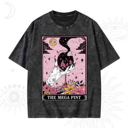 Purplehecate The Mega Pint Tarot Card Washed T-Shirt