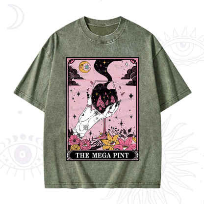 Purplehecate The Mega Pint Tarot Card Washed T-Shirt