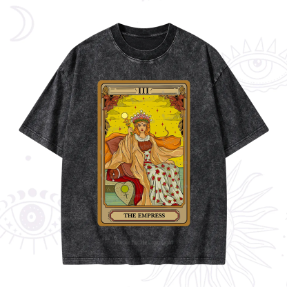 Purplehecate The Empress Tarot Washed T-Shirt