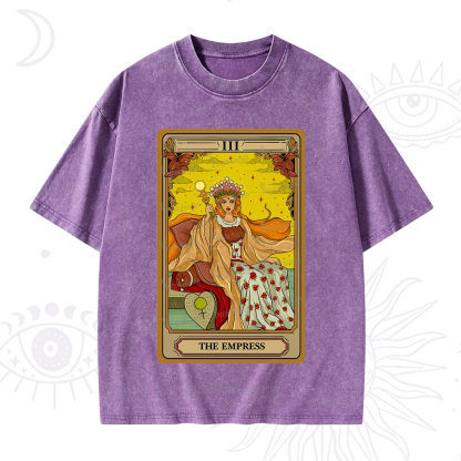 Purplehecate The Empress Tarot Washed T-Shirt