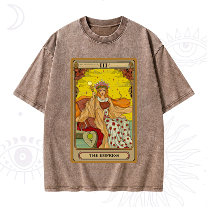 Purplehecate The Empress Tarot Washed T-Shirt