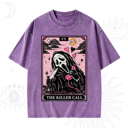 Purplehecate The Killer Call Tarot Washed T-Shirt