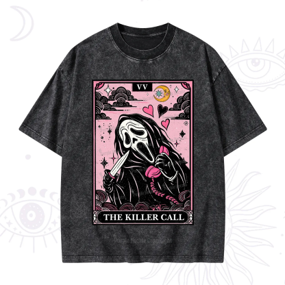Purplehecate The Killer Call Tarot Washed T-Shirt