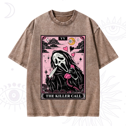 Purplehecate The Killer Call Tarot Washed T-Shirt