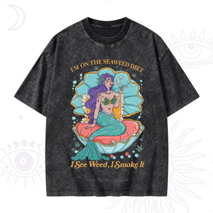 Purplehecate I See Weed I Smoke It Washed T-Shirt