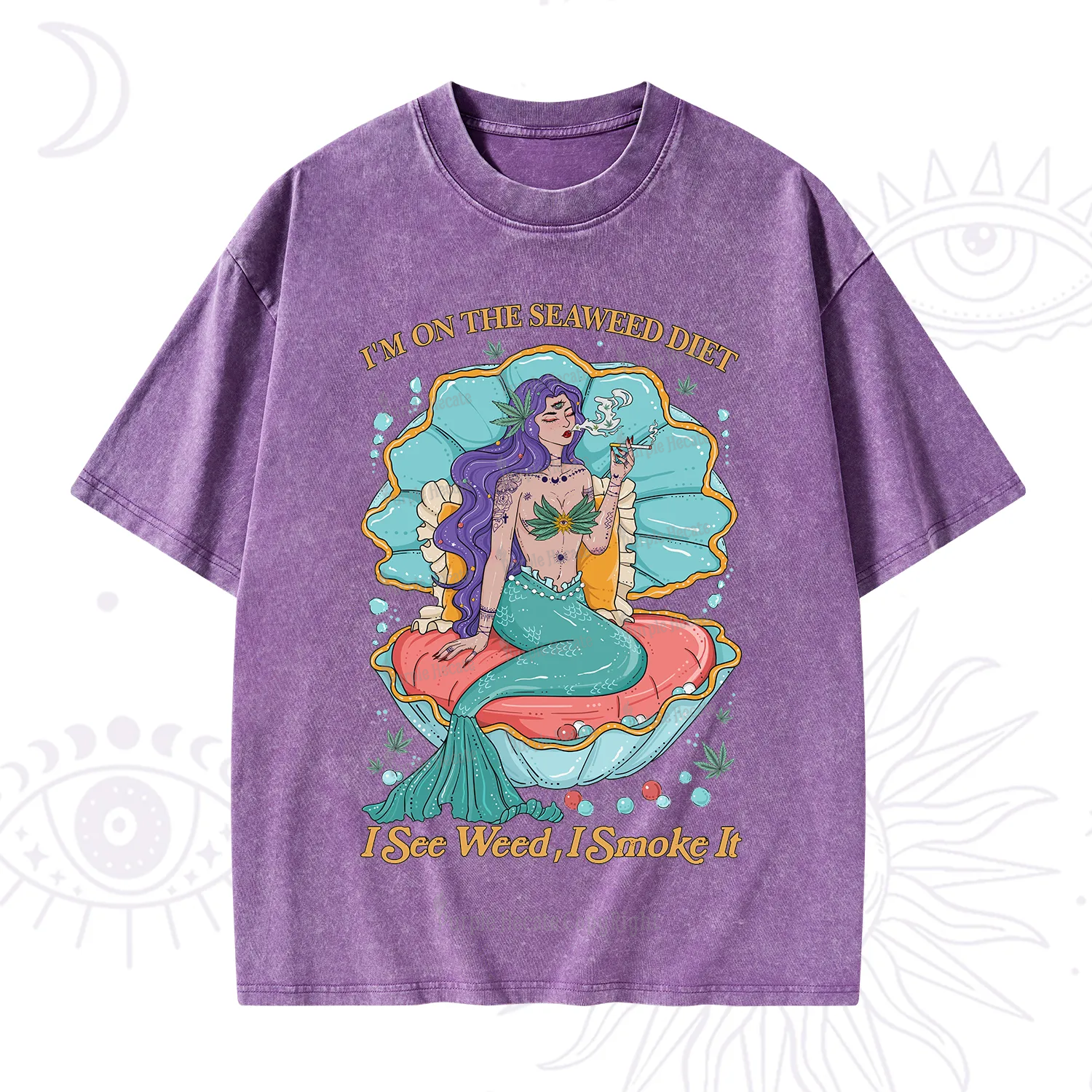 Purplehecate I See Weed I Smoke It Washed T-Shirt