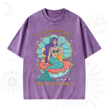 Purplehecate I See Weed I Smoke It Washed T-Shirt