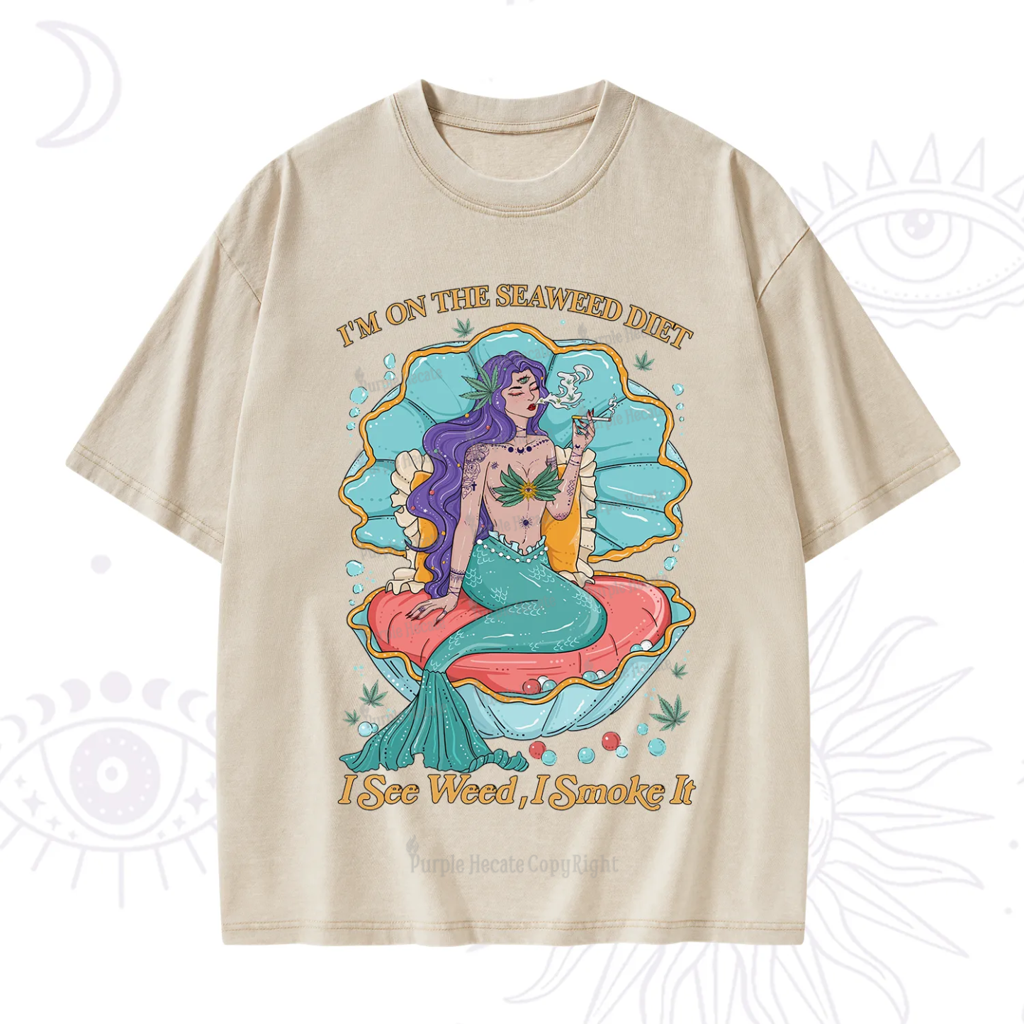 Purplehecate I See Weed I Smoke It Washed T-Shirt
