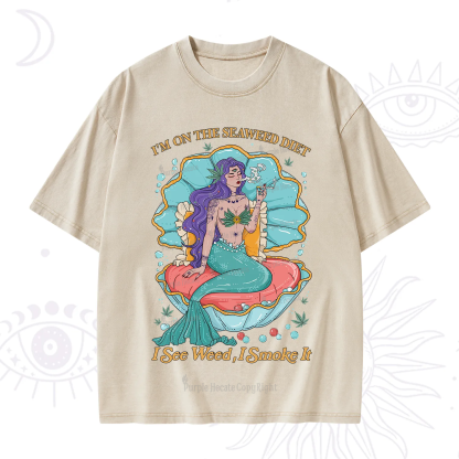 Purplehecate I See Weed I Smoke It Washed T-Shirt