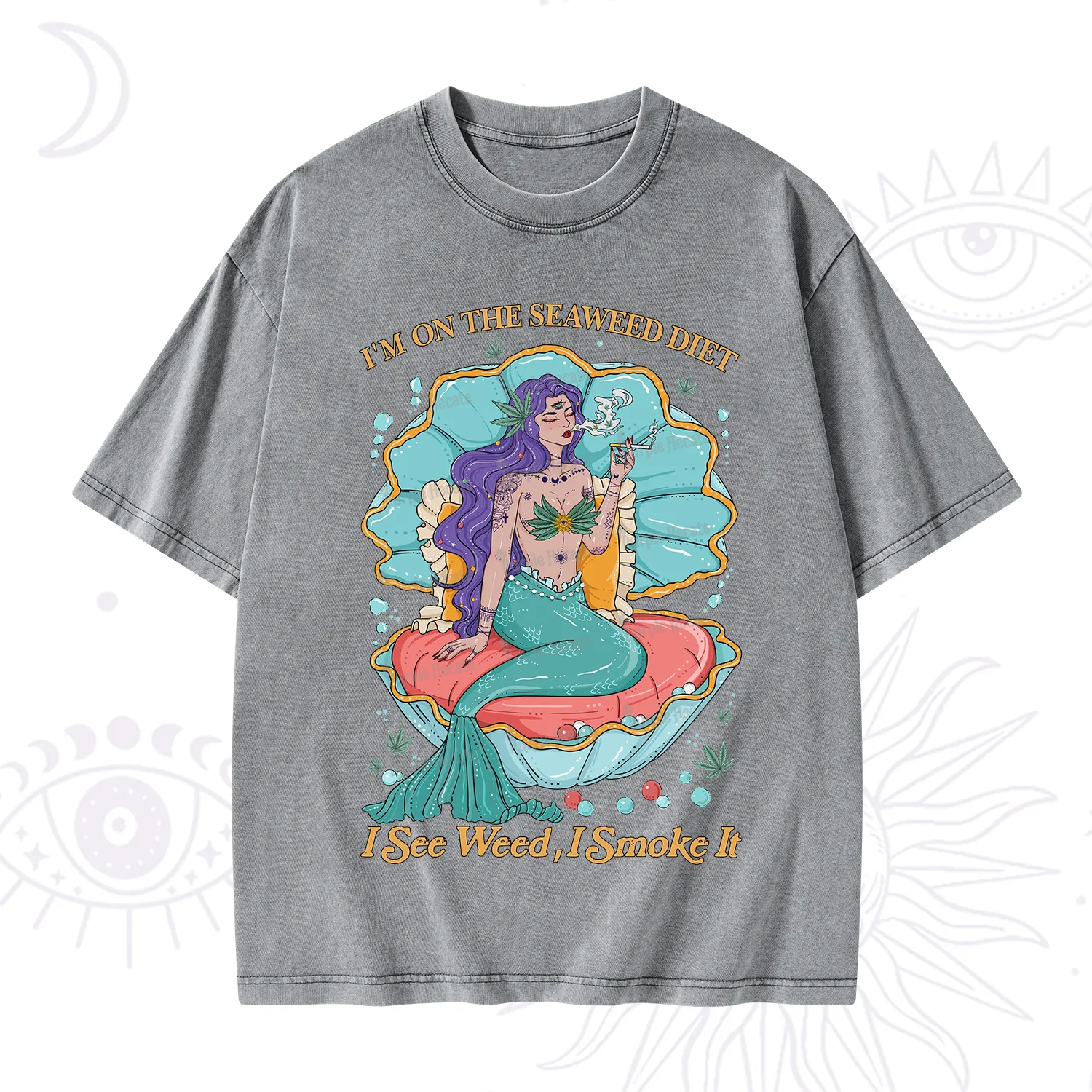 Purplehecate I See Weed I Smoke It Washed T-Shirt