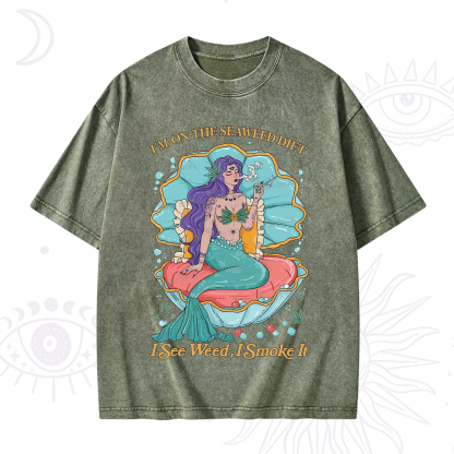 Purplehecate I See Weed I Smoke It Washed T-Shirt