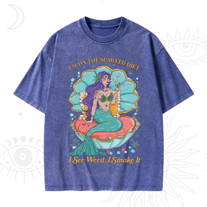 Purplehecate I See Weed I Smoke It Washed T-Shirt