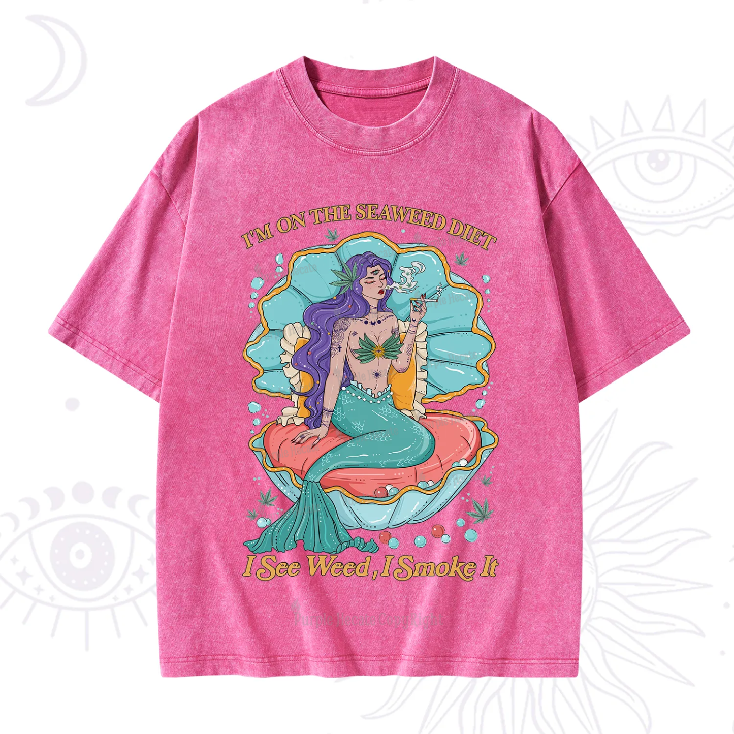 Purplehecate I See Weed I Smoke It Washed T-Shirt