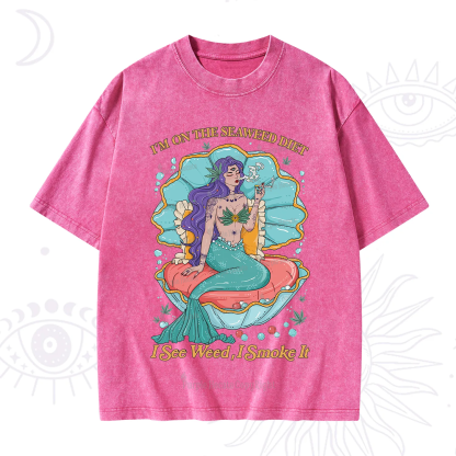 Purplehecate I See Weed I Smoke It Washed T-Shirt