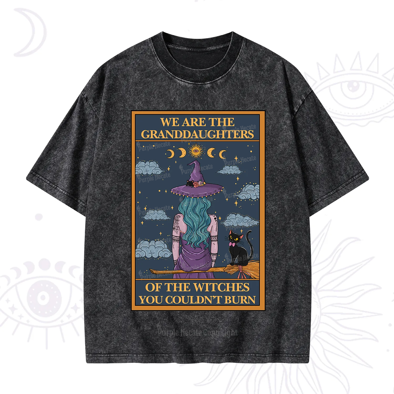 Purplehecate The Witches You Couldn't Burn Washed T-Shirt