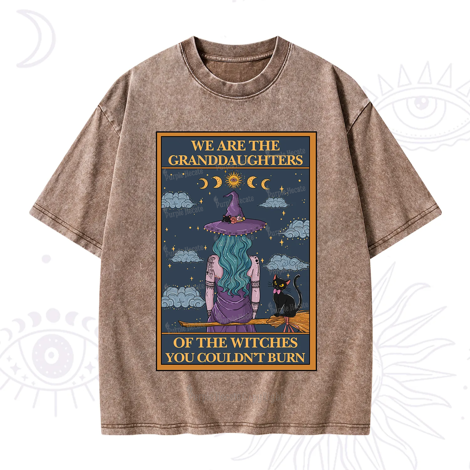 Purplehecate The Witches You Couldn't Burn Washed T-Shirt