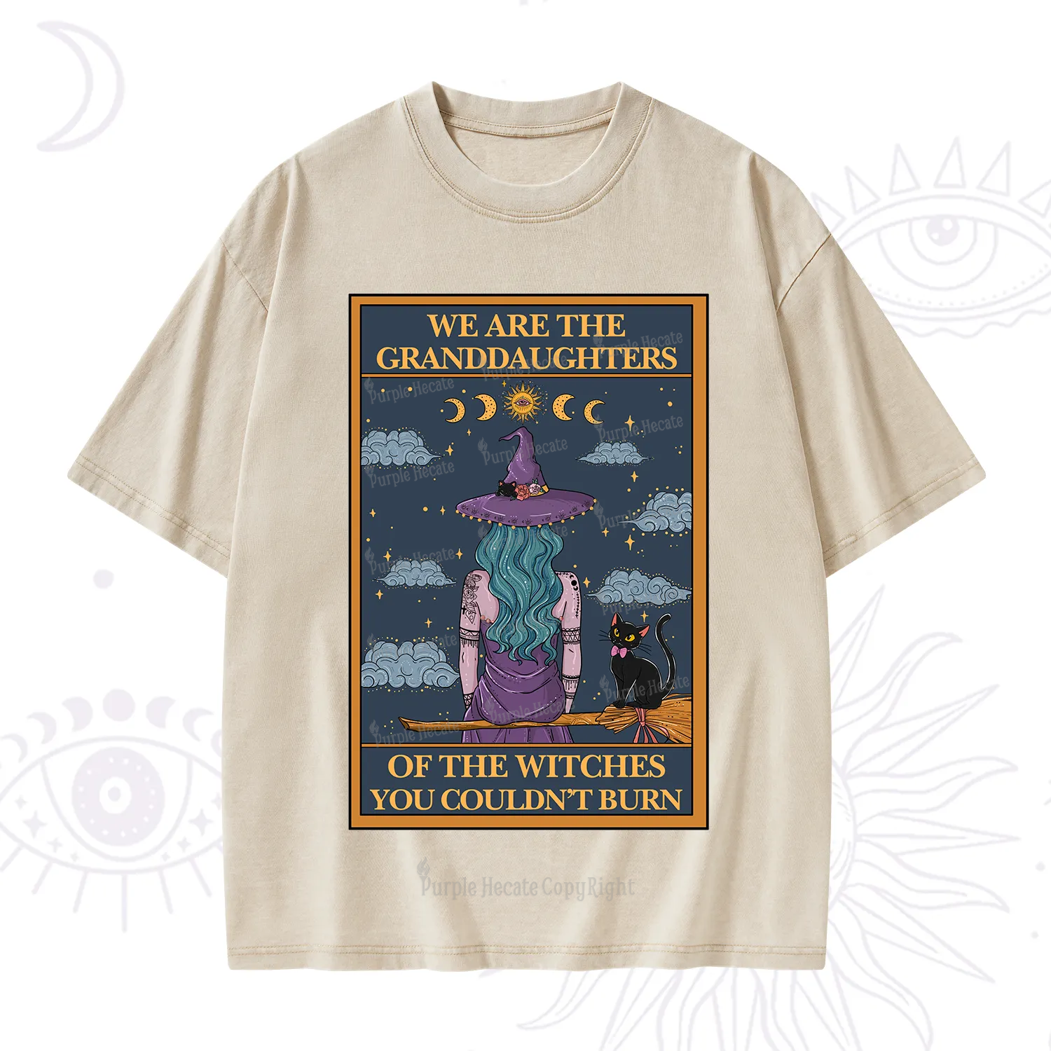 Purplehecate The Witches You Couldn't Burn Washed T-Shirt