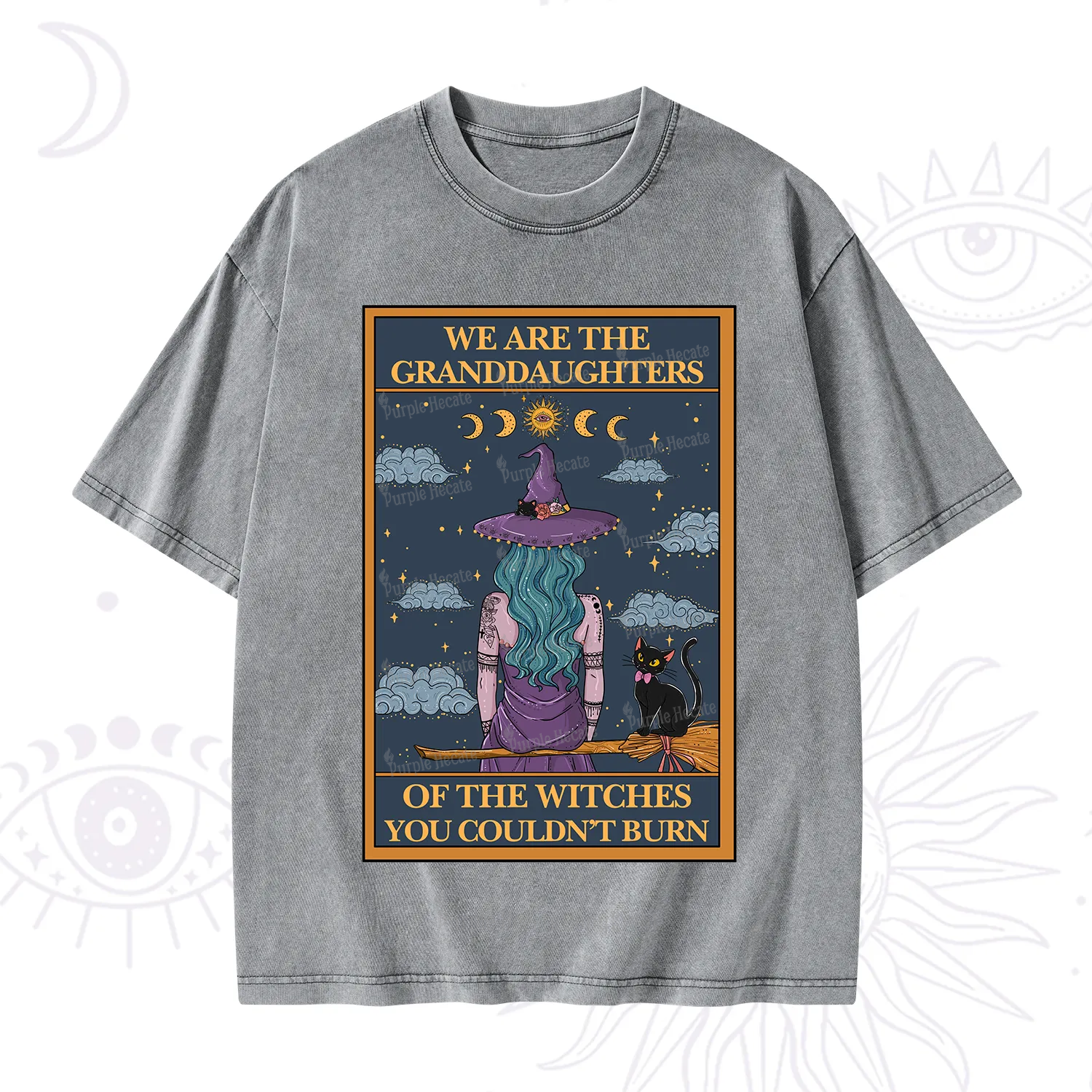 Purplehecate The Witches You Couldn't Burn Washed T-Shirt