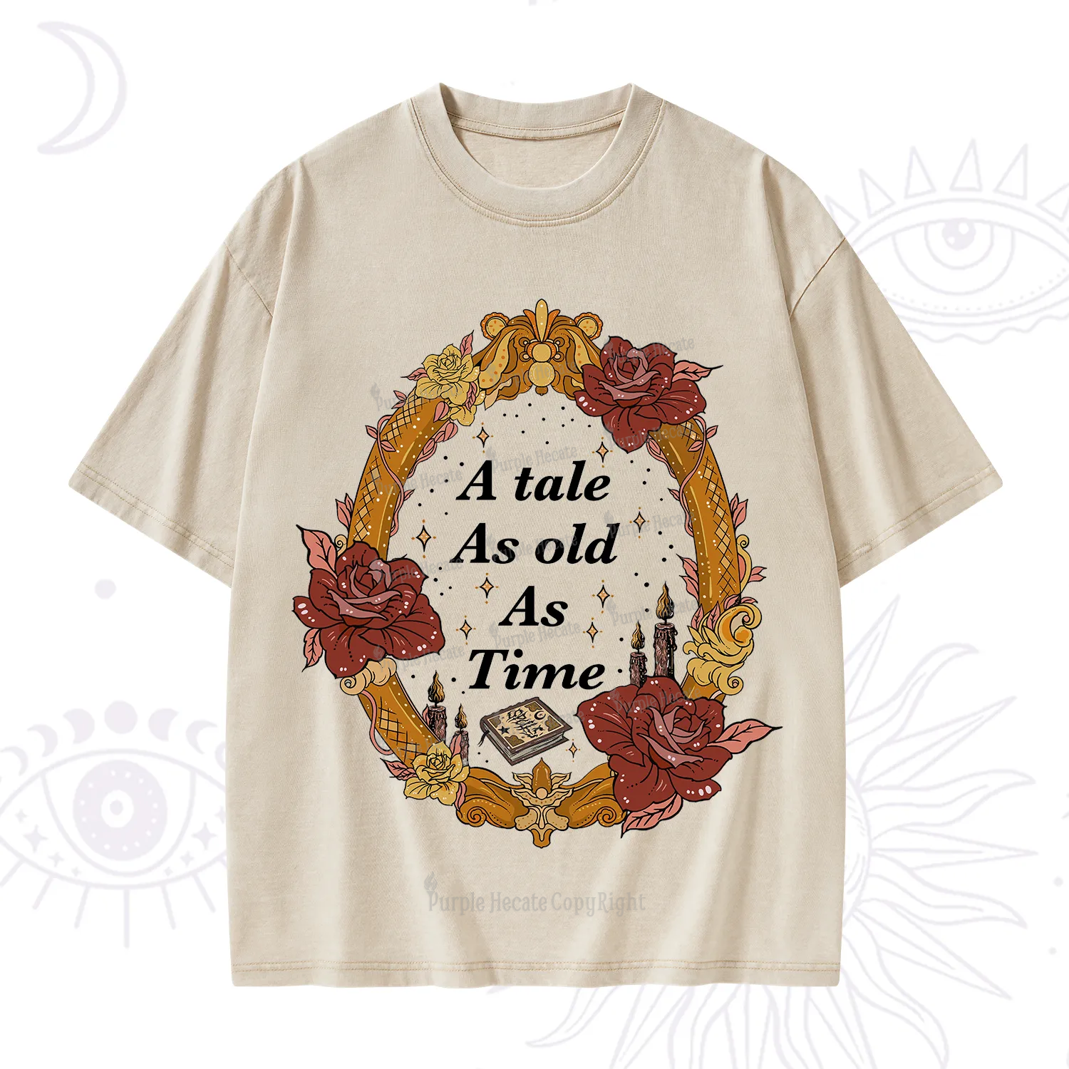 Purplehecate A Tale As Old As Time Washed T-Shirt