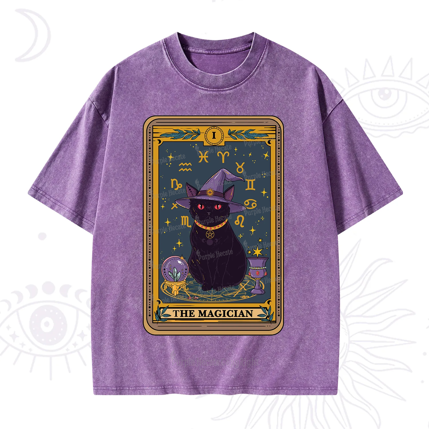 Purplehecate The Magician Tarot Washed T-Shirt