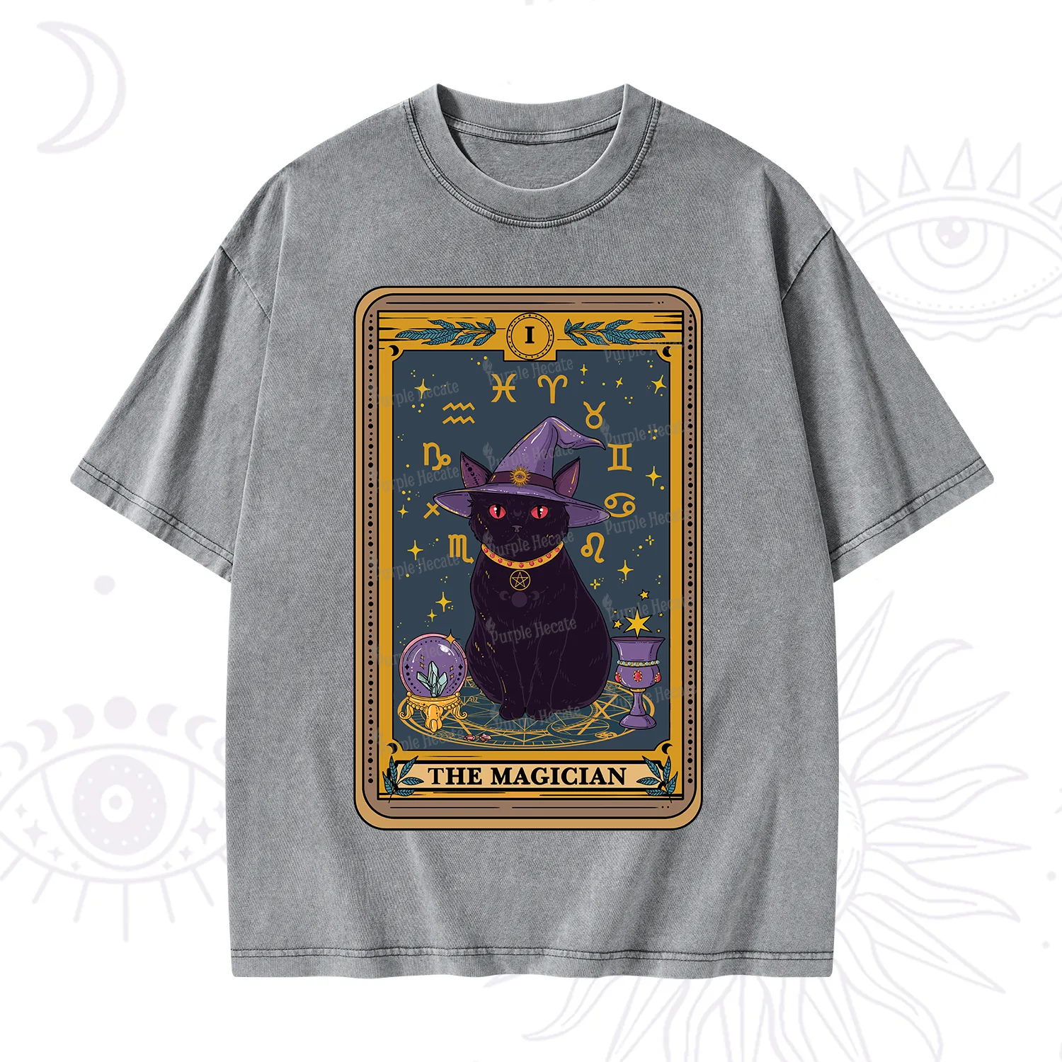 Purplehecate The Magician Tarot Washed T-Shirt