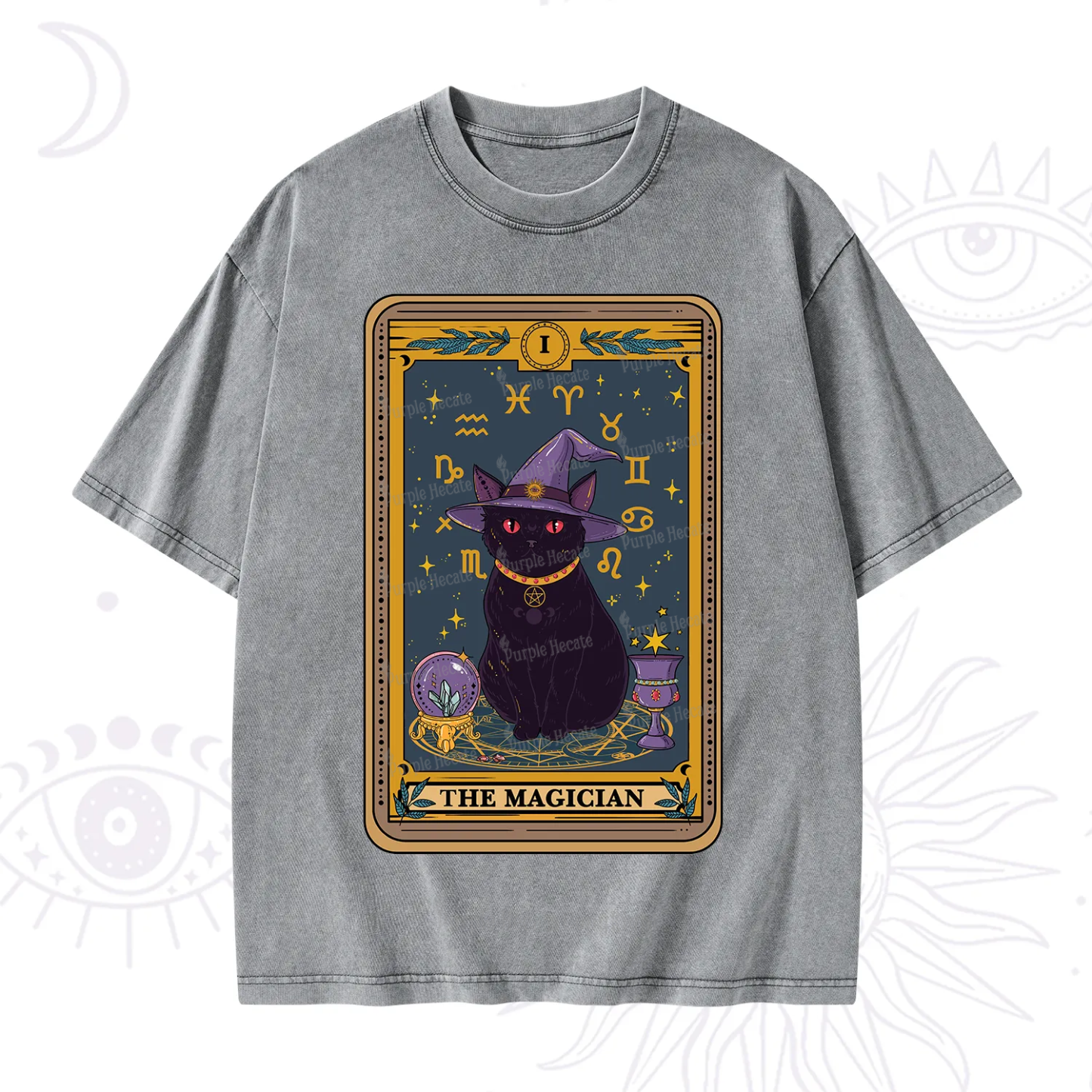 Purplehecate The Magician Tarot Washed T-Shirt