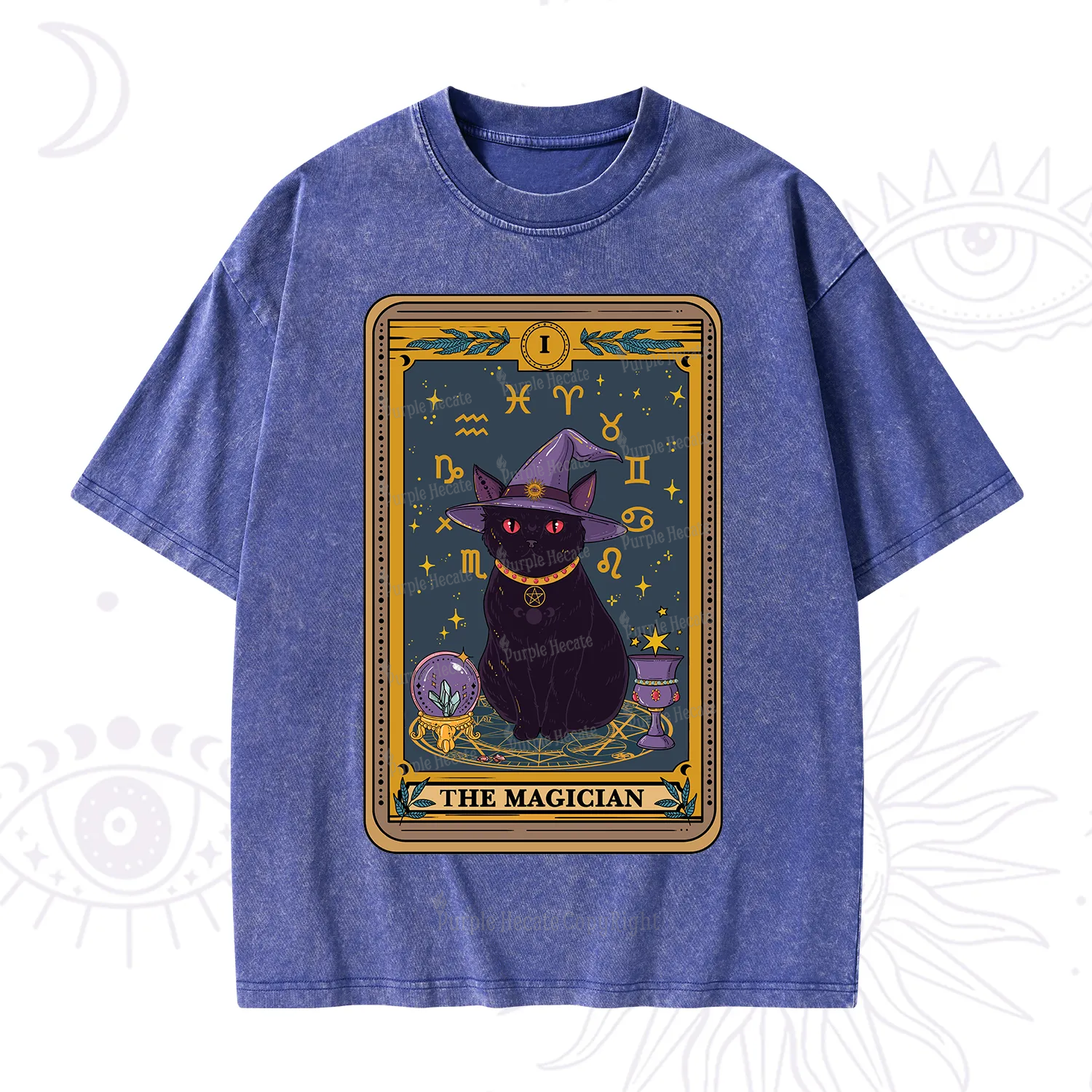 Purplehecate The Magician Tarot Washed T-Shirt