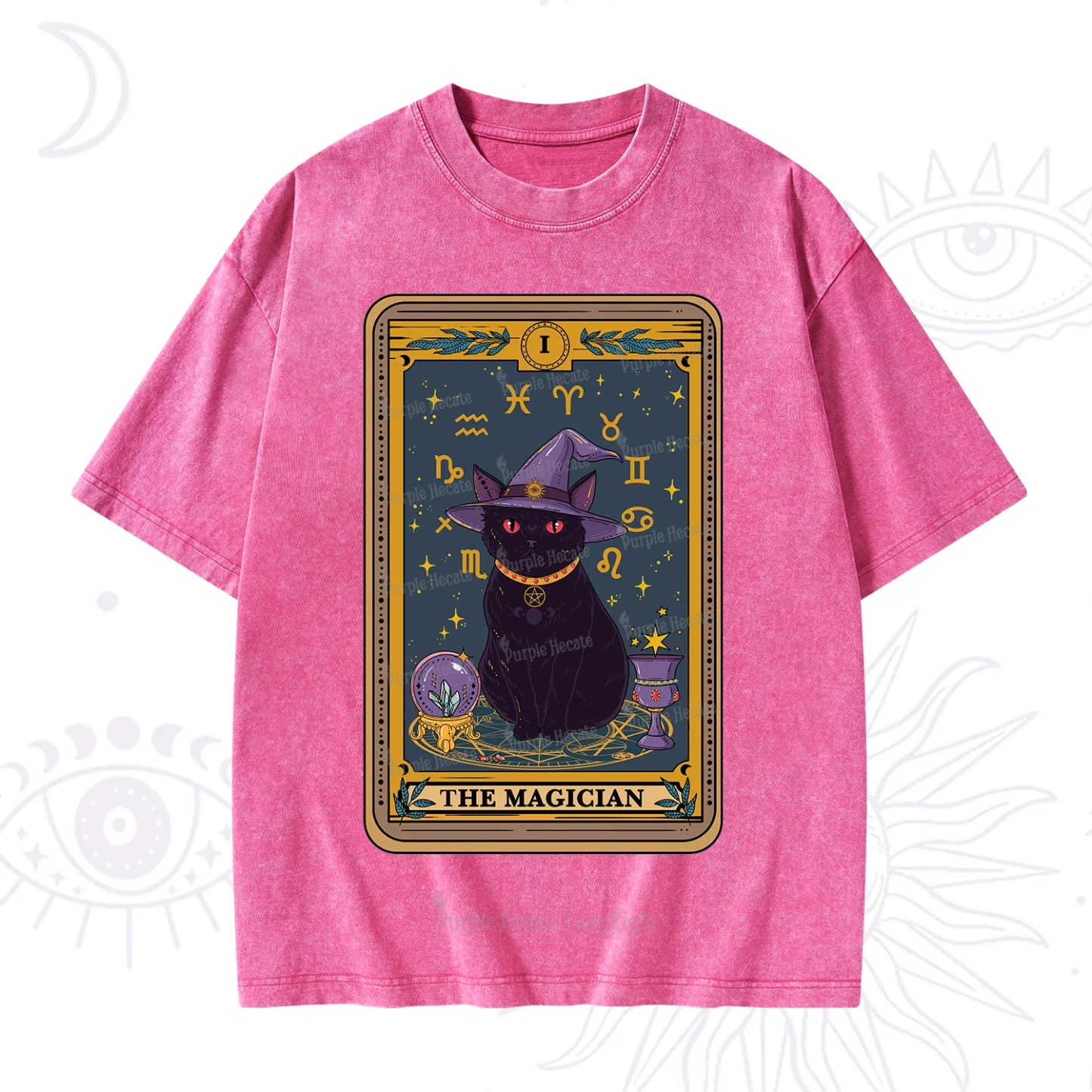 Purplehecate The Magician Tarot Washed T-Shirt