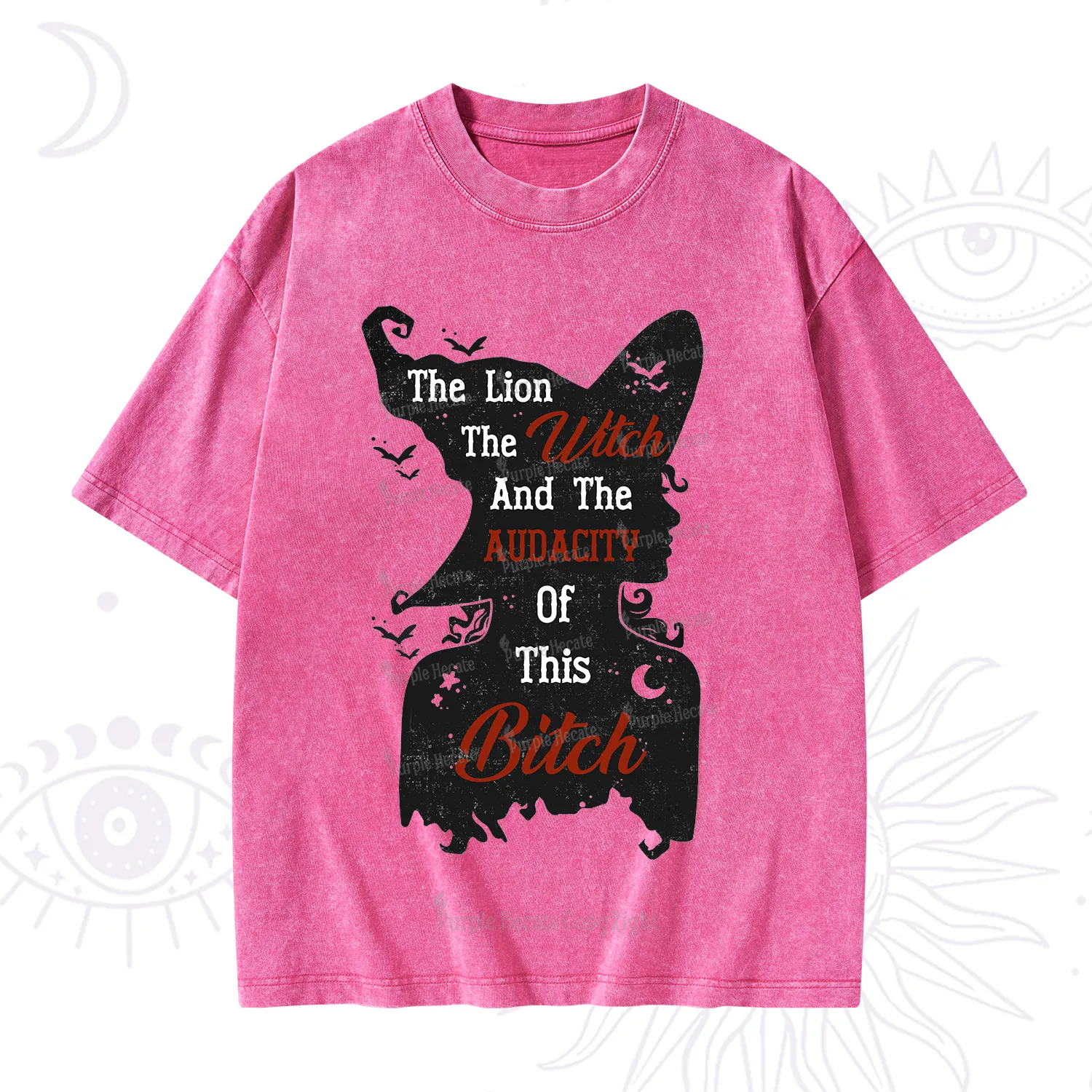 Purplehecate The Lion The Witch And The Audacity Of This Bitch Washed T-Shirt