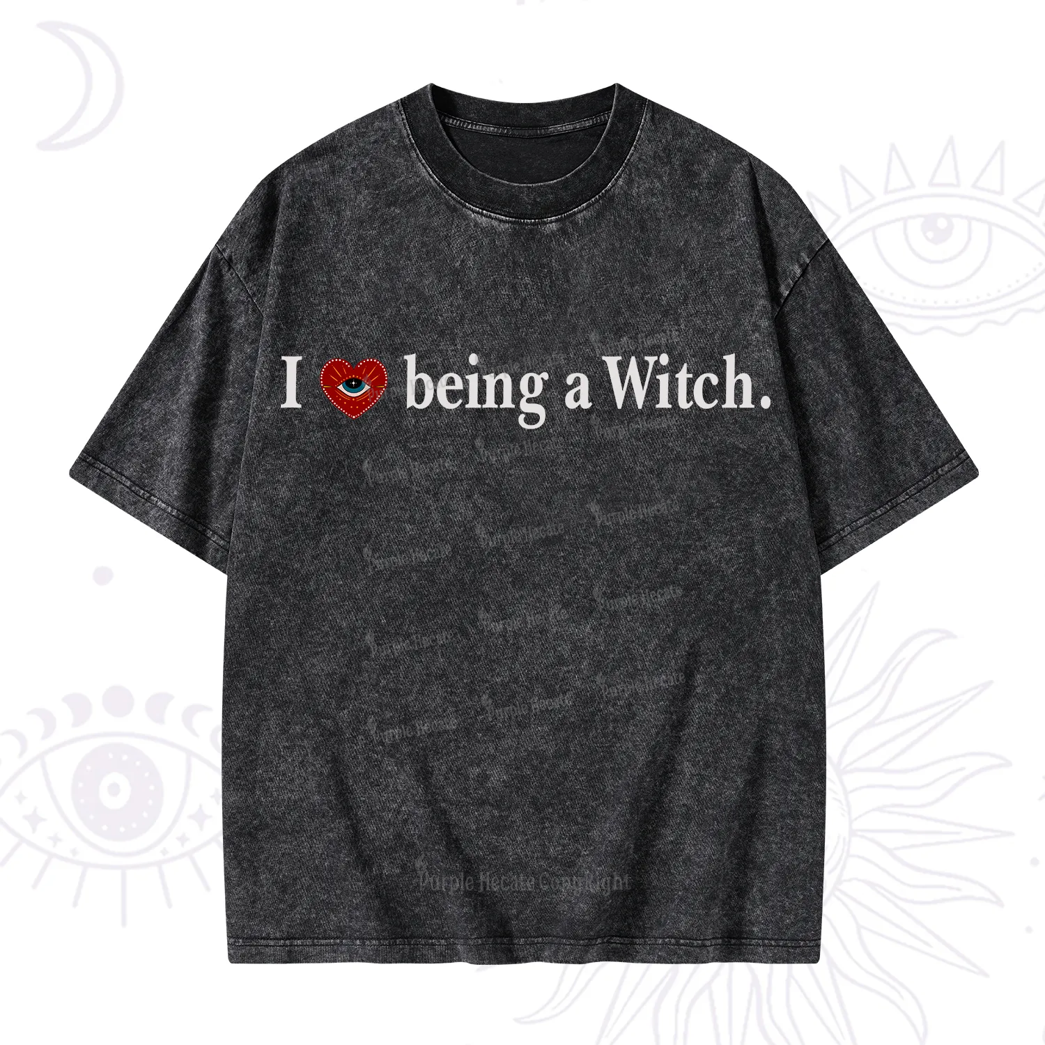 Purplehecate I Being A Witch Washed T-Shirt