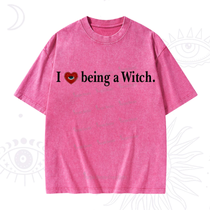 Purplehecate I Being A Witch Washed T-Shirt