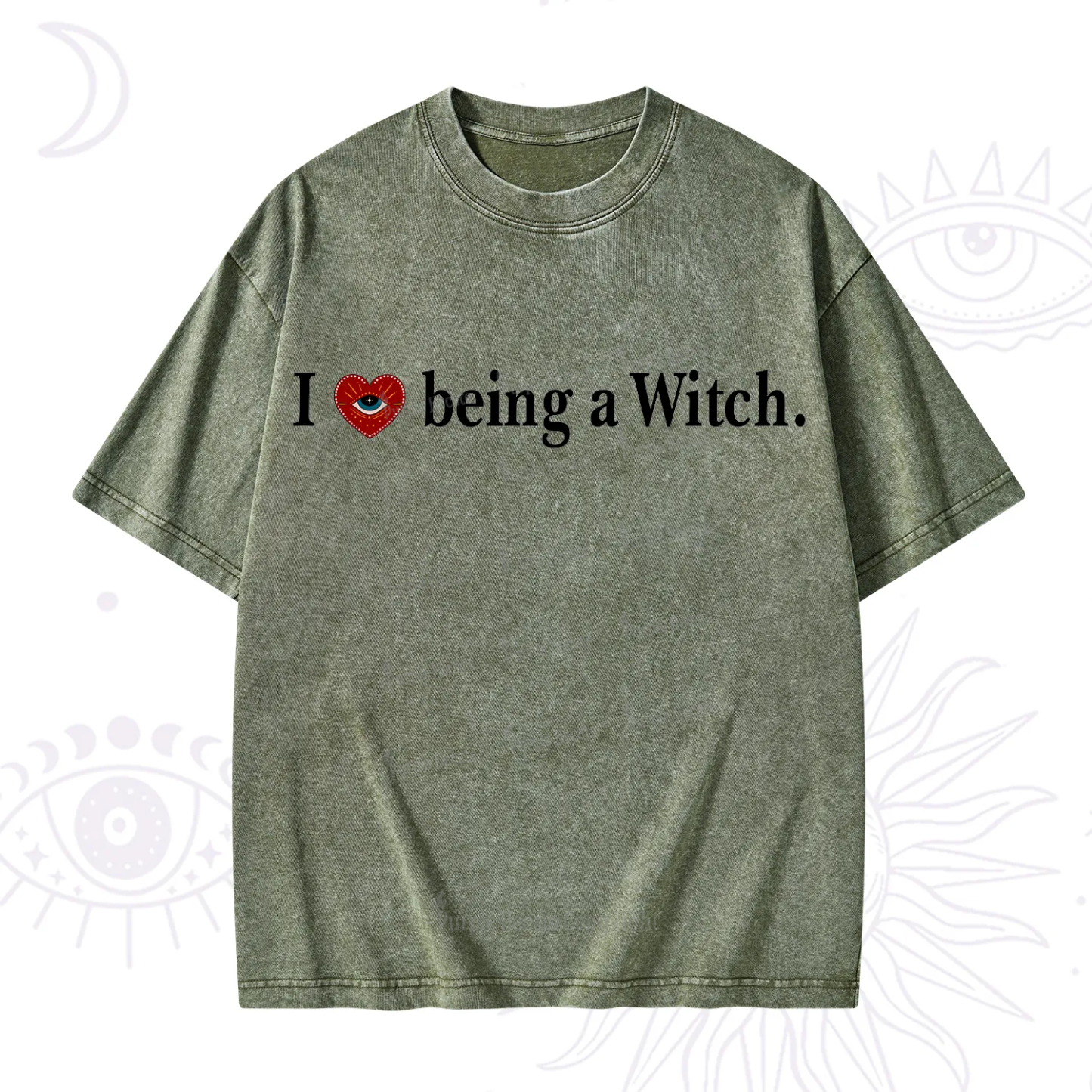 Purplehecate I Being A Witch Washed T-Shirt