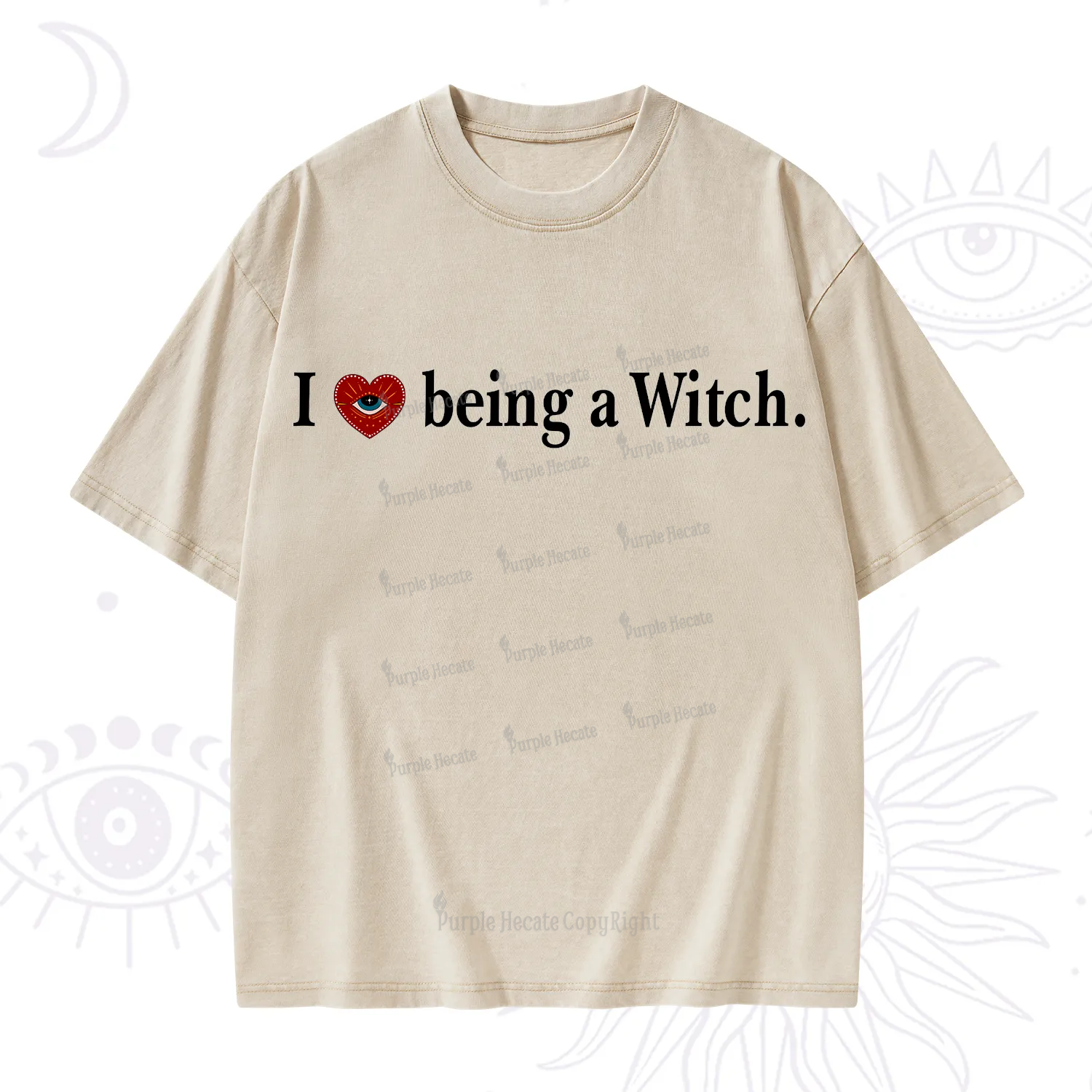 Purplehecate I Being A Witch Washed T-Shirt